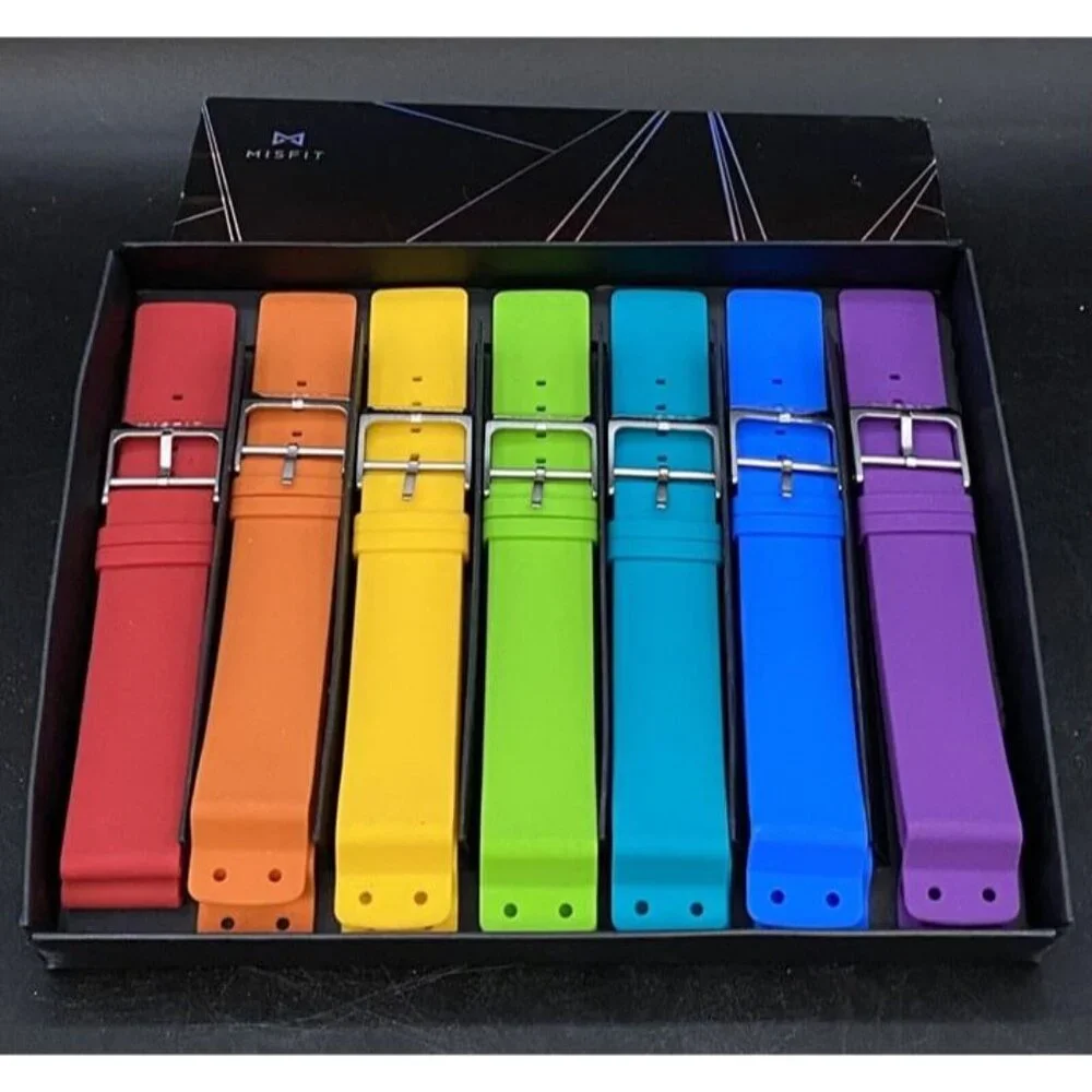 Misfit Silicone Watch Bands Boxed Set Prism Live In Colors Rainbow Pride
